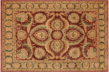 handmade Geometric Kafkaz Chobi Ziegler Brown Green Hand Knotted RECTANGLE 100% WOOL area rug 9 x 12